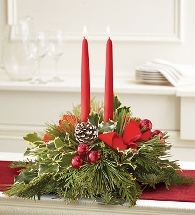 Новорічний інтер'єр. Свічки