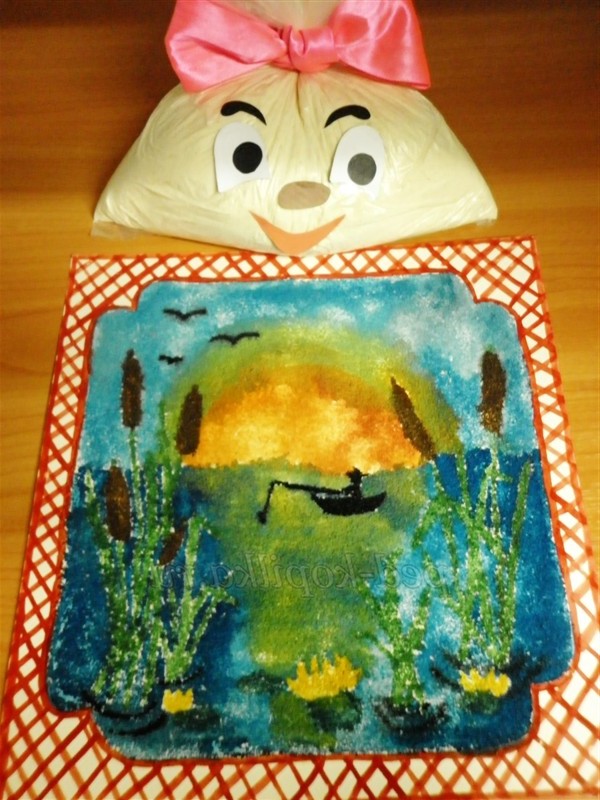 Малювання манною крупою. Майстер-клас