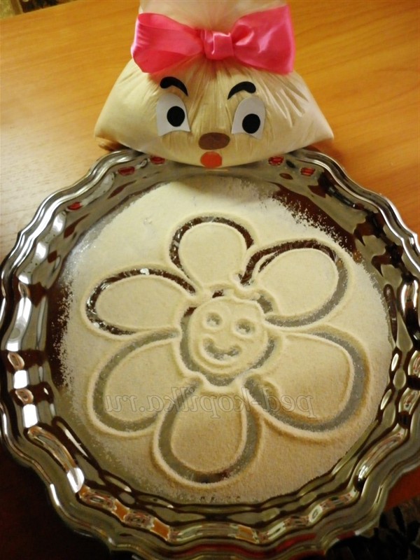 малювання манною крупою