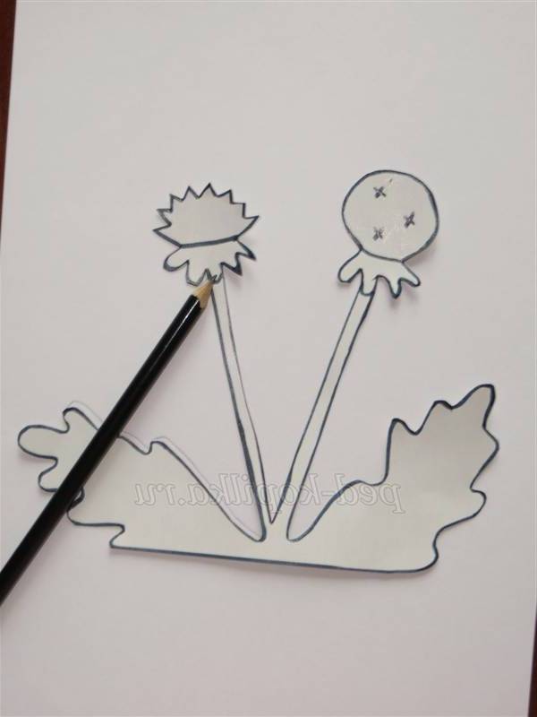 Малювання кульбаб в дитячому садку