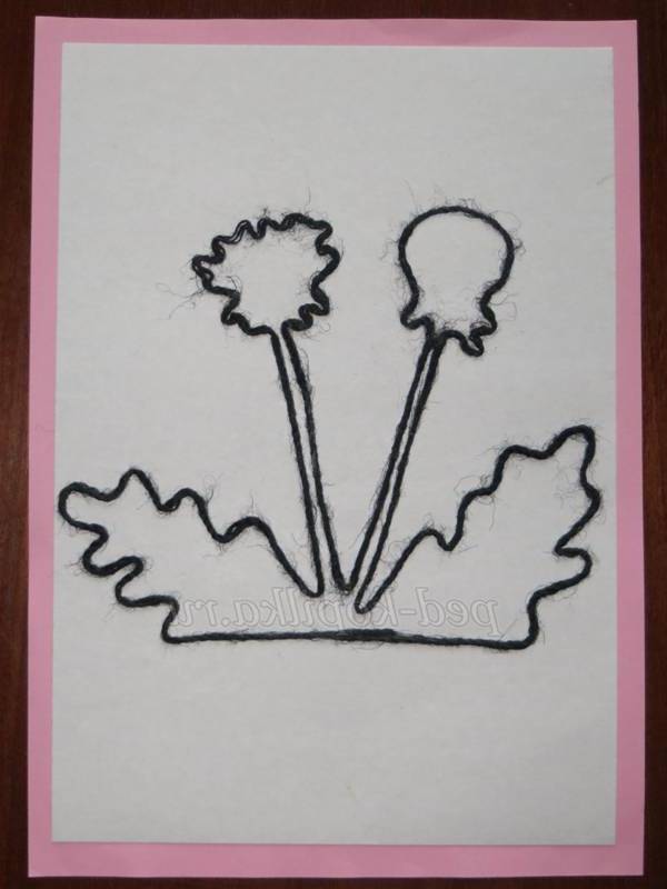 Малювання кульбаб в дитячому садку