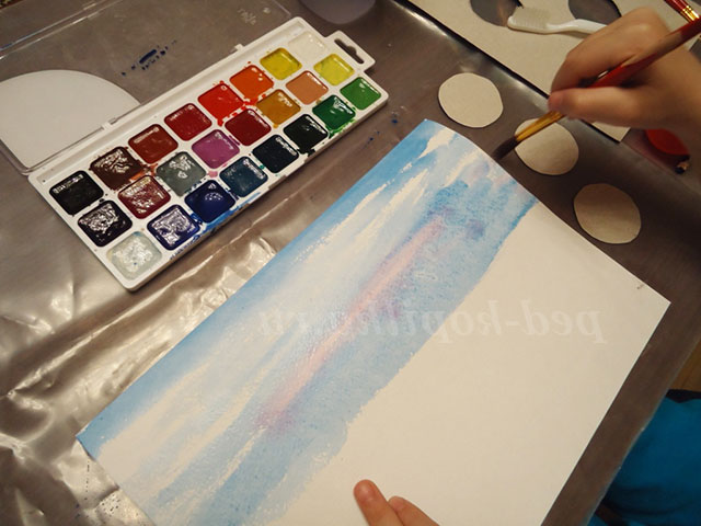 Кульбабки в техніці набризк. Майстер-клас