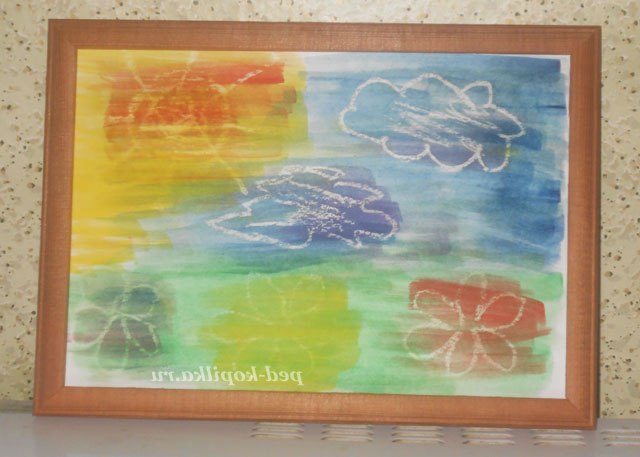 Малювання воском. Зоряне небо