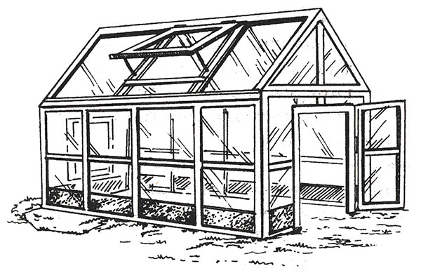 теплиця з фрамугами