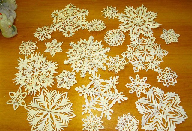 Сніжинки з паперу своїми руками