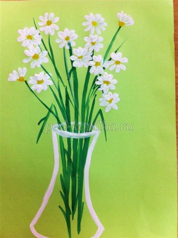 Малювання ромашок. Майстер-клас Малювання ромашок. Майстер-клас