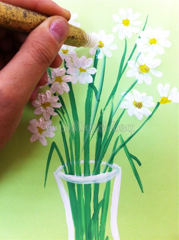 Малювання ромашок. Майстер-клас Малювання ромашок. Майстер-клас