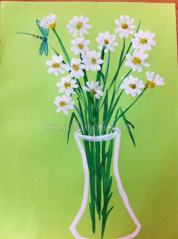 Малювання ромашок. Майстер-клас Малювання ромашок. Майстер-клас