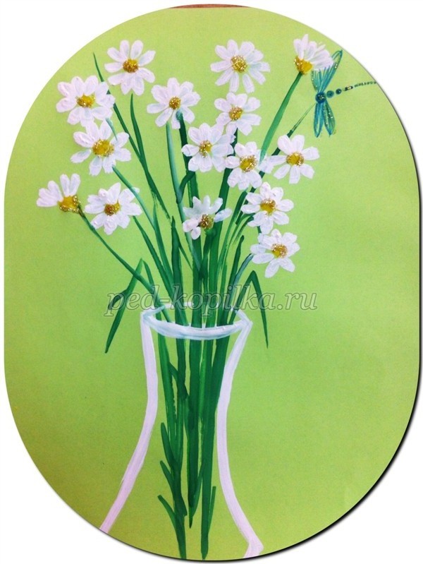 Малювання ромашок. Майстер-клас Малювання ромашок. Майстер-клас