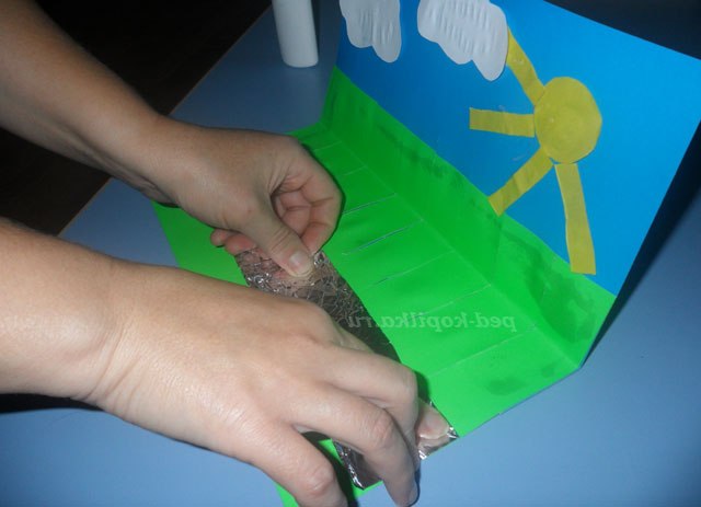 Об'ємна аплікація. Будиночки