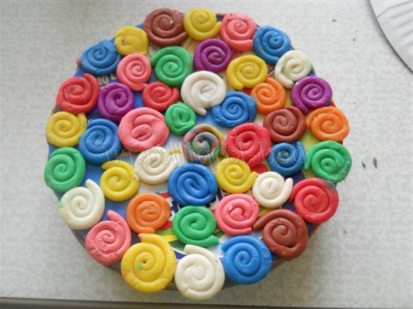 Аплікація з пластиліну. Золота рибка