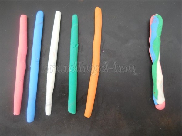 Аплікація з пластиліну. Рибка