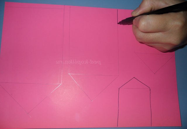 Об'ємна аплікація. Будиночки