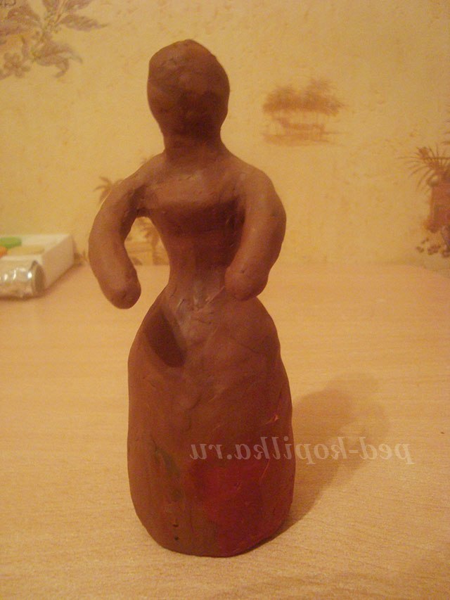 Ліплення з пластиліну фігур на каркасі