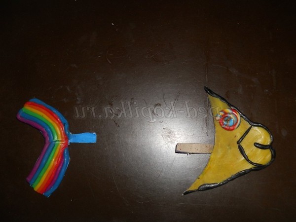 Аплікація з пластиліну. Рибка