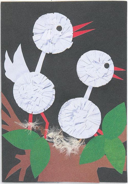 Саморобка для дітей. Лелеченята