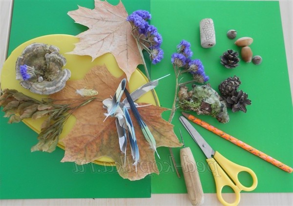 Осінні вироби з природного матеріалу для старших дошкільнят