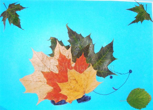 Аплікація з осіннього листя. Майстер-клас Аплікація з осіннього листя. Майстер-клас