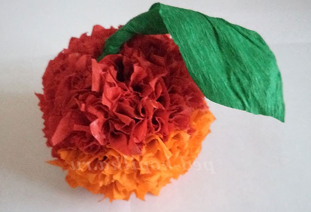 Торцювання на пластиліні. Фрукти