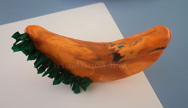 Торцювання на пластиліні. Фрукти