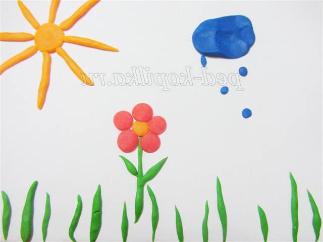 Річна полянка з пластиліну