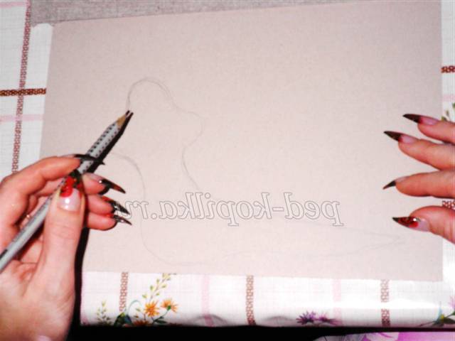 Колаж з тканини Равлик. Майстер-клас