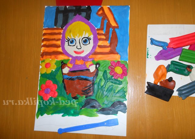 Пластилинография в дитячому саду. Майстер-клас