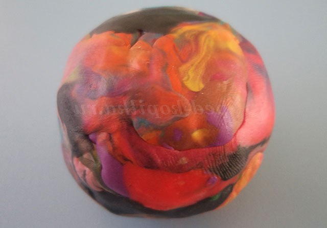 Торцювання на пластиліні. Фрукти