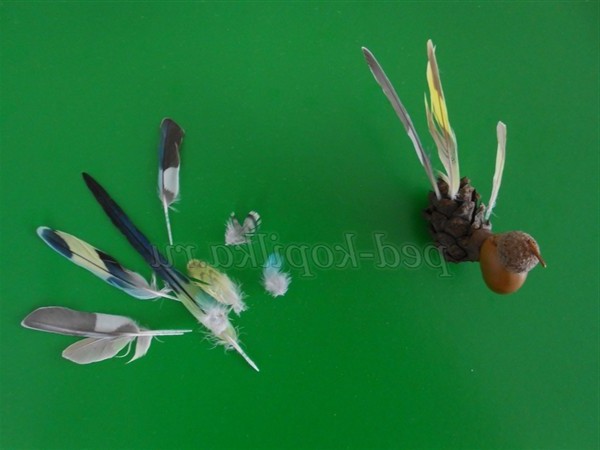 Осінні вироби з природного матеріалу для старших дошкільнят