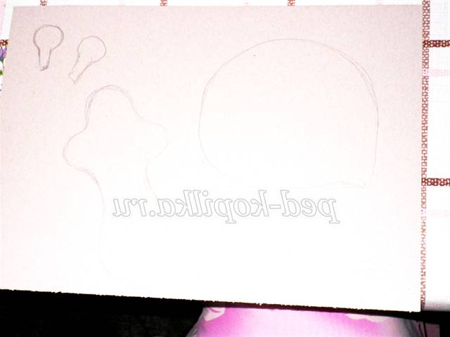 Колаж з тканини Равлик. Майстер-клас