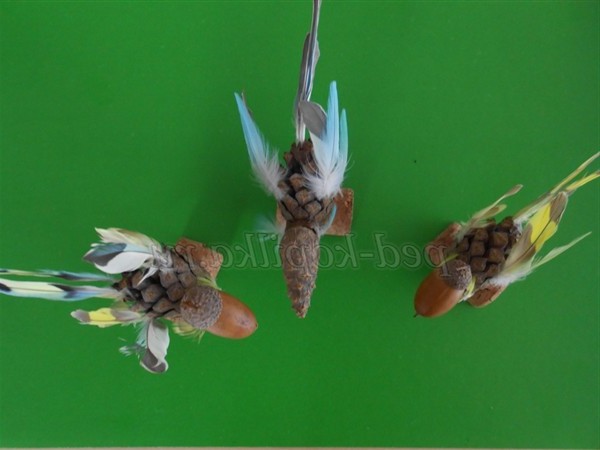 Осінні вироби з природного матеріалу для старших дошкільнят