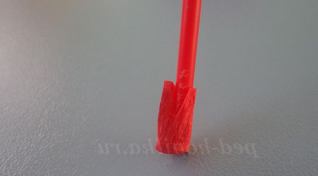 Торцювання на пластиліні. Фрукти