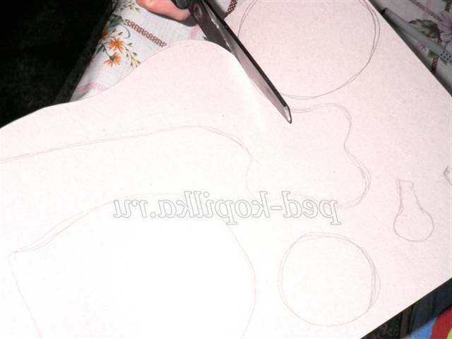 Колаж з тканини Равлик. Майстер-клас