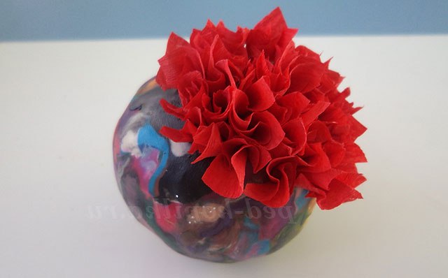 Торцювання на пластиліні. Фрукти