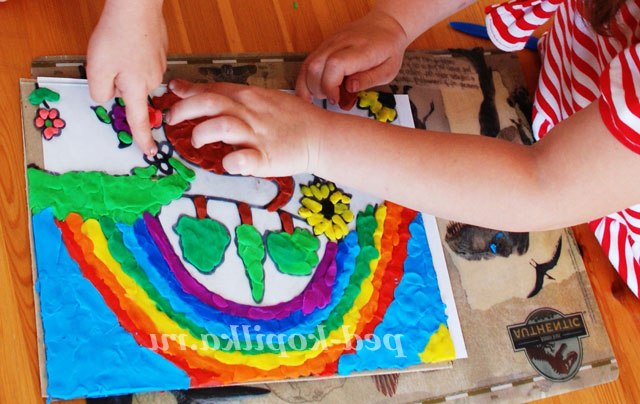 Пластилинография в дитячому саду. Майстер-клас