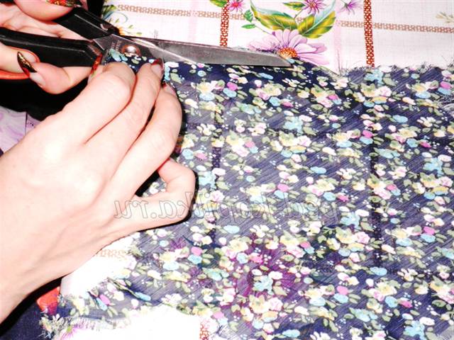 Колаж з тканини Равлик. Майстер-клас