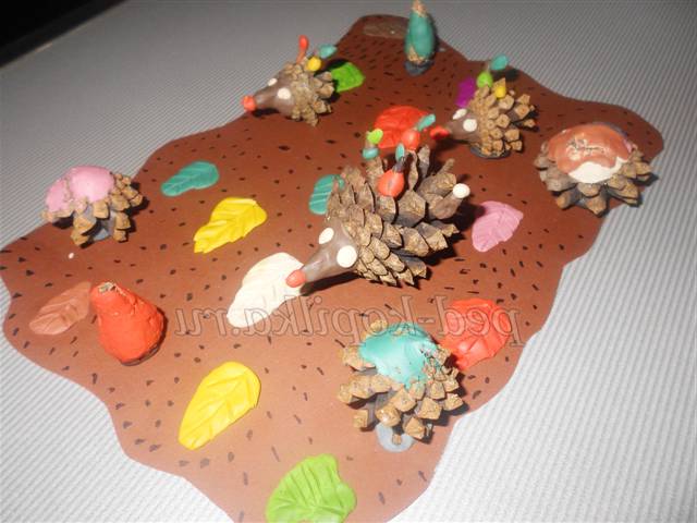 Осінні вироби з природного матеріалу з дітьми 5-6 років Осінні вироби з природного матеріалу з дітьми 5-6 років