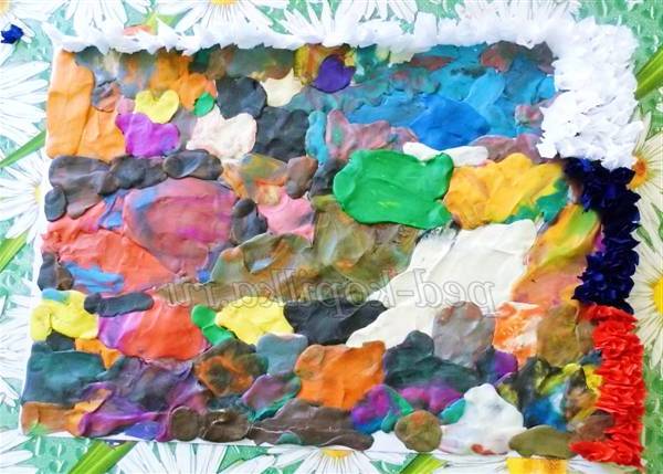 Торцювання на пластиліні в дитячому садку Торцювання на пластиліні в дитячому садку