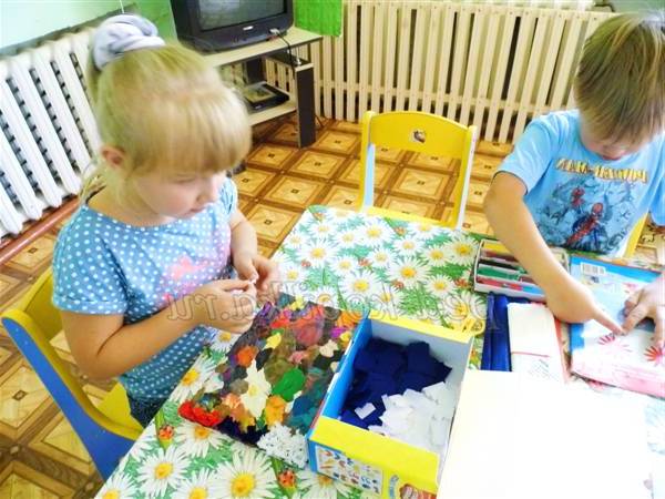 Торцювання на пластиліні в дитячому садку Торцювання на пластиліні в дитячому садку