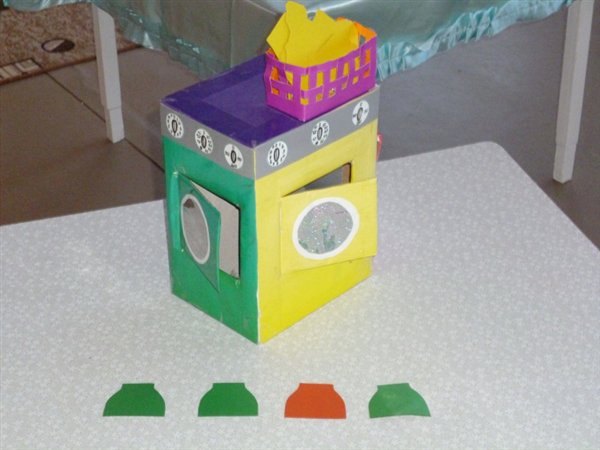 Дидактична гра для дошкільнят Пральна машина Дидактична гра для дошкільнят Пральна машина