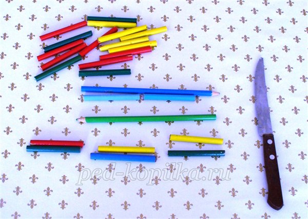 Гра «Різнокольорові палички» Майстер-клас з виготовлення гри