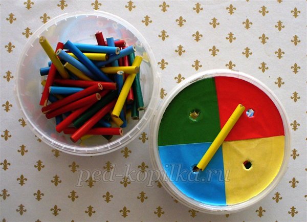 Гра «Різнокольорові палички» Майстер-клас з виготовлення гри
