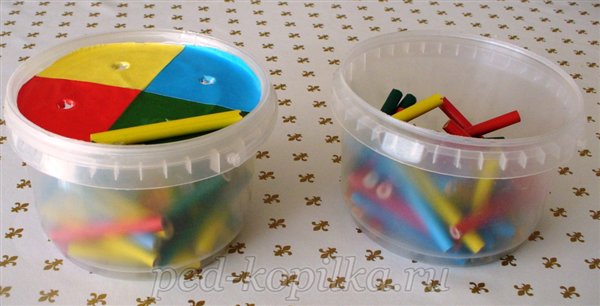 Гра «Різнокольорові палички» Майстер-клас з виготовлення гри