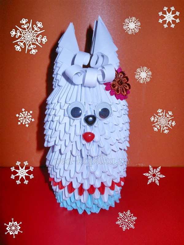 Модульне орігамі Зайчик Модульне орігамі Зайчик