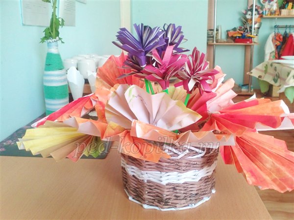 Букет осені з паперу своїми руками. Майстер-клас