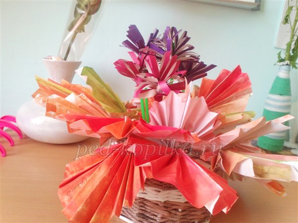 Букет осені з паперу своїми руками. Майстер-клас