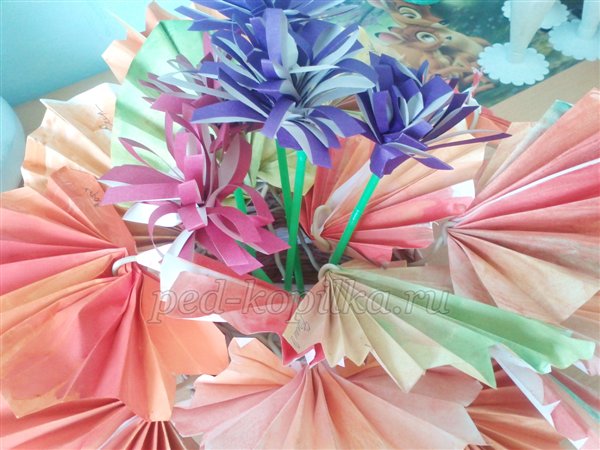 Букет осені з паперу своїми руками. Майстер-клас