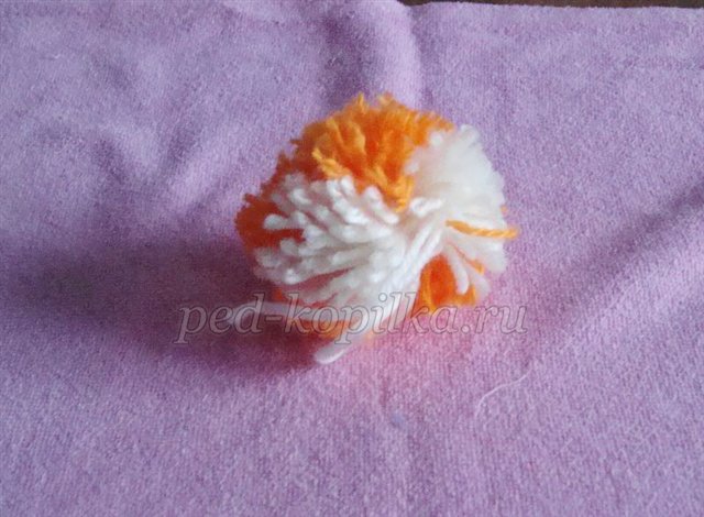 Іграшки з помпонів своїми руками. Лисичка Іграшки з помпонів своїми руками. Лисичка