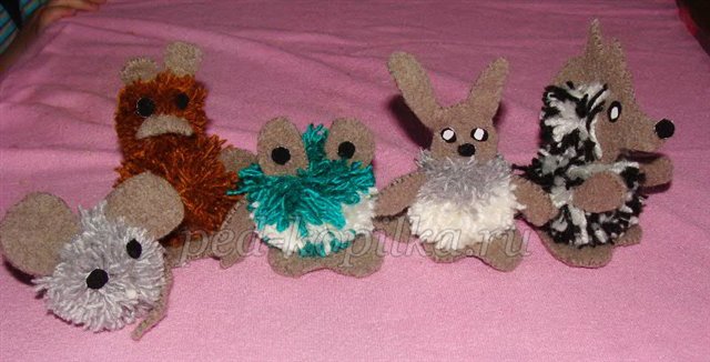 Іграшки з помпонів своїми руками. Лисичка Іграшки з помпонів своїми руками. Лисичка