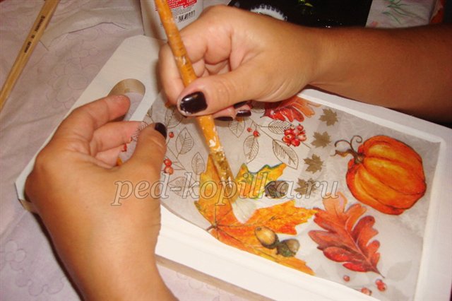 Декупаж обробної дошки. Майстер-клас Декупаж обробної дошки. Майстер-клас